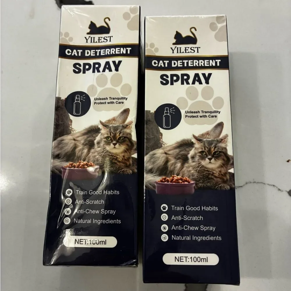 Cat Deterrent Spray - White pack of two